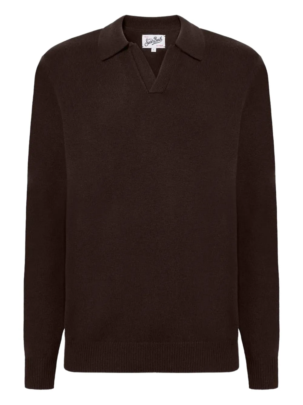 

Свитер с V-образным вырезом Mc2 Saint Barth, коричневый