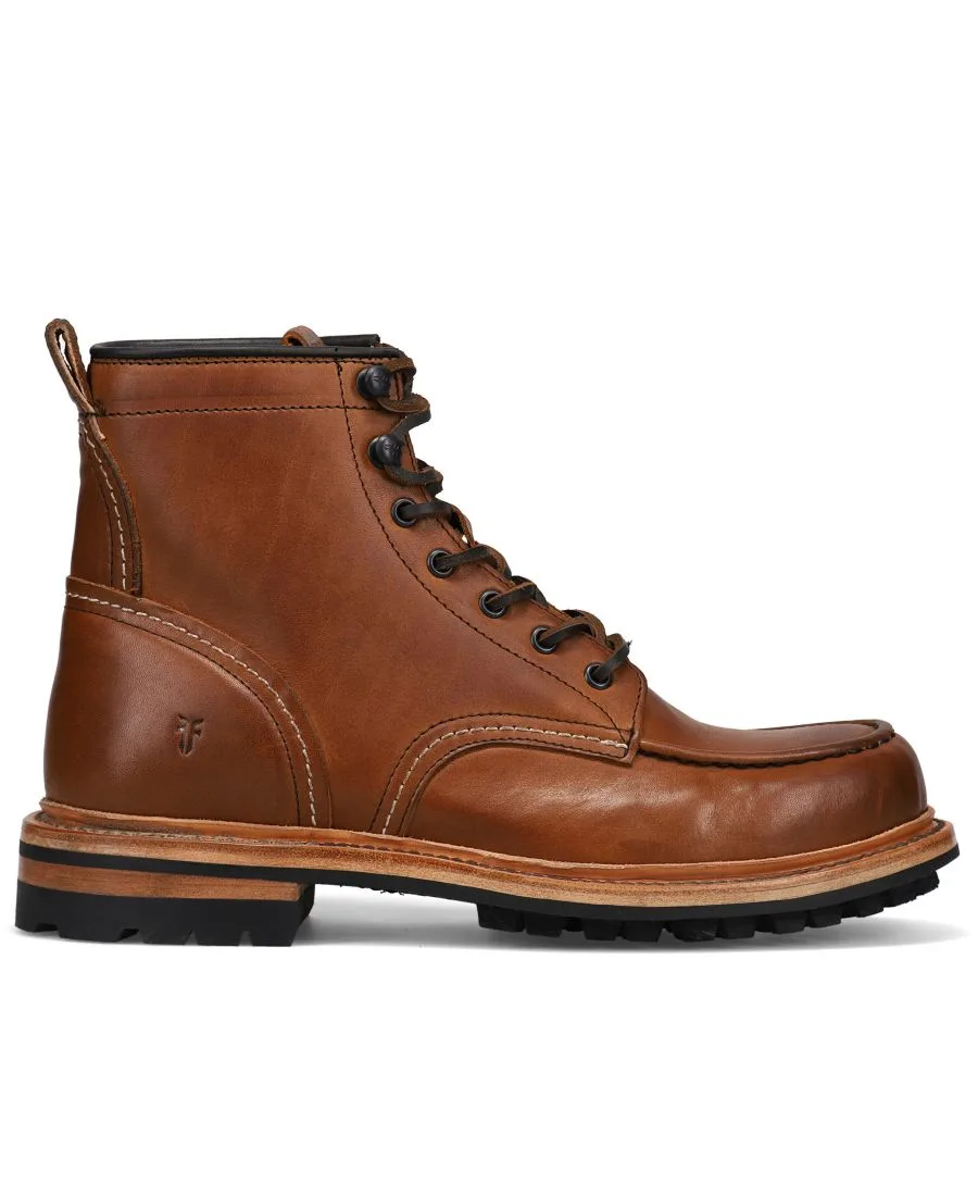 Мужские рабочие ботинки Hudson с закругленным носком Frye, Caramel — фото 2