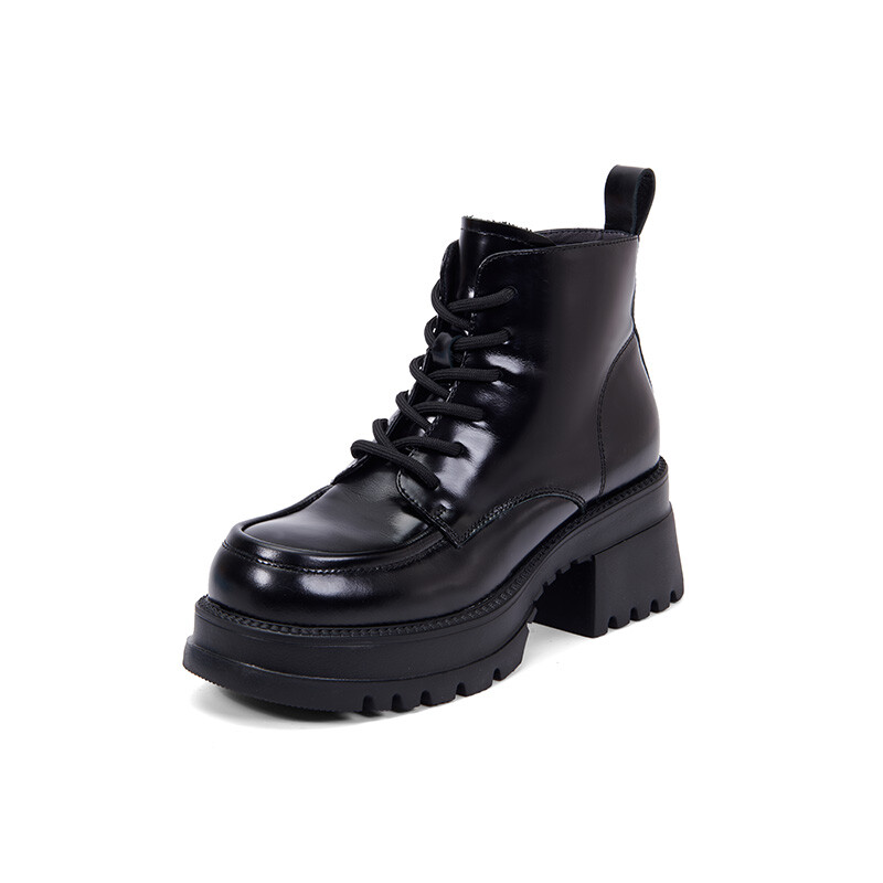 

Ботинки Martin Boot женские Pt'Son, цвет Black Fleece-lined