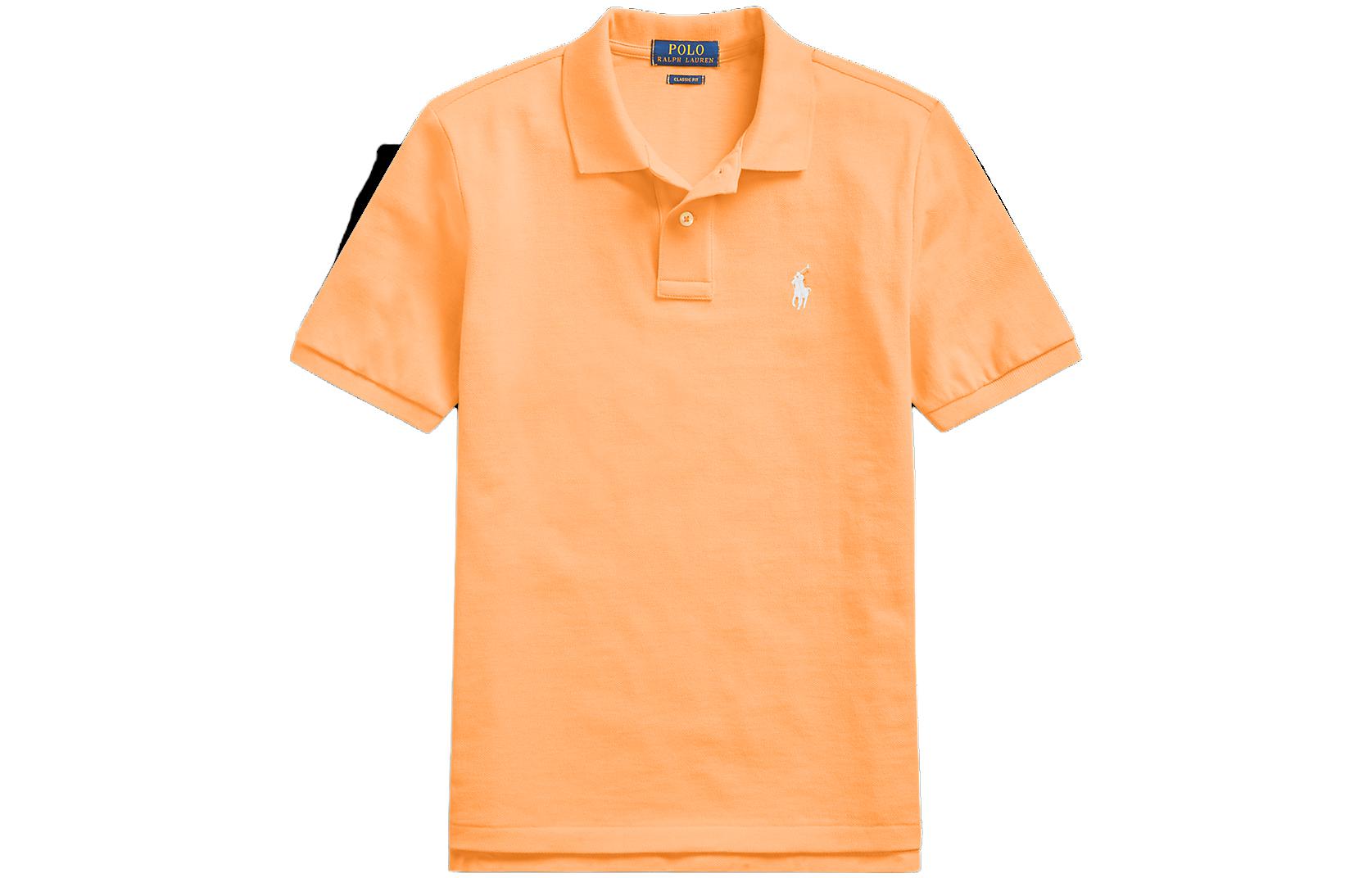 

Детская поло Polo Ralph Lauren SS23 светло-оранжевая