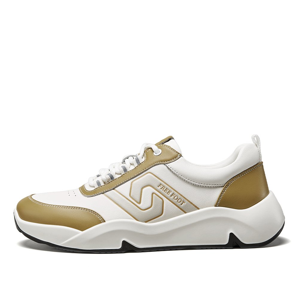 

Низкие повседневные туфли для мужчин YEARCON, White/Yellow