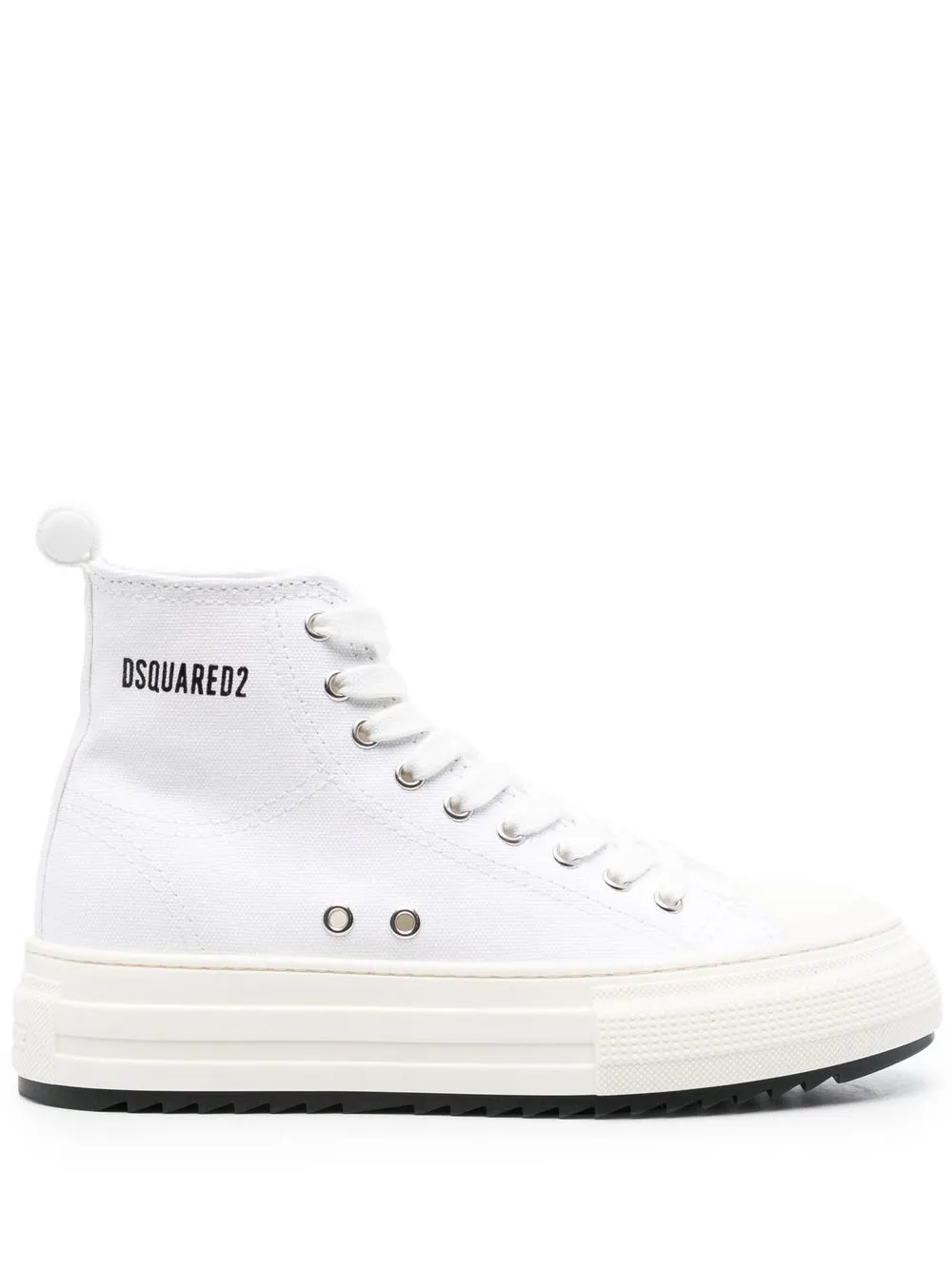 Высокие кеды на платформе DSQUARED2, белый