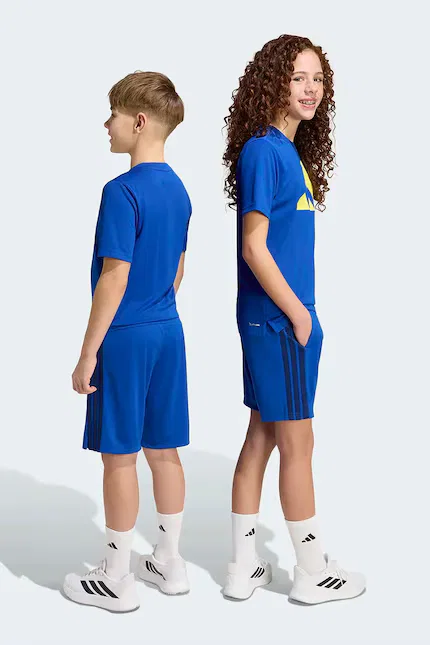 Шорты детские спортивные Adidas, синий — фото 3