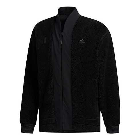 

Куртка splicing polar fleece sports jacket black Adidas, черный