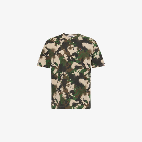 

Футболка A Bathing Ape One Point с камуфляжным принтом, зеленый