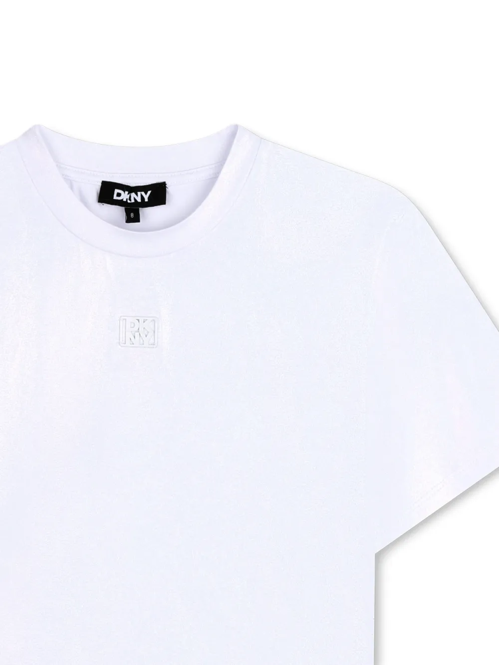 Футболка с тисненым логотипом Dkny Kids, белый — фото 3
