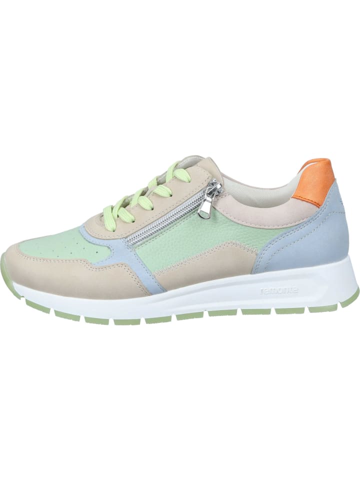Элегантные туфли на шнуровке remonte, цвет perle/lightmint/bleu/rose/orange — фото 2