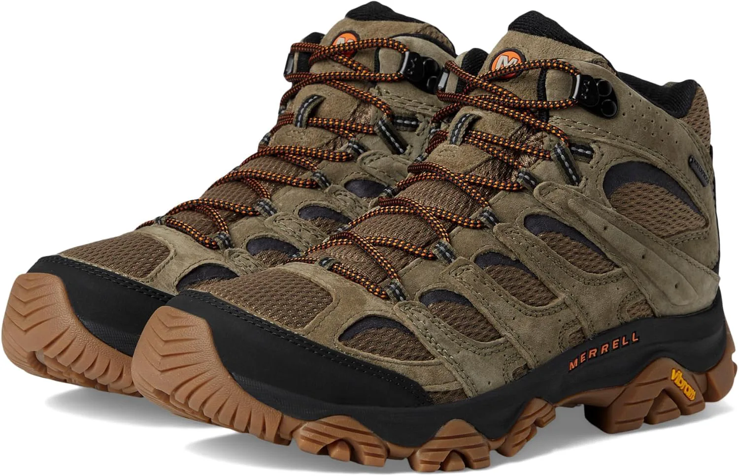 

Мужские походные ботинки Merrell Moab 3 Mid водонепроницаемые, оливковый