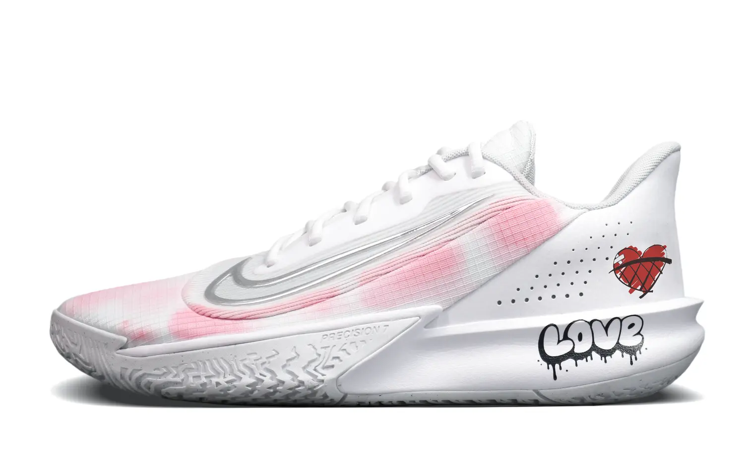 

Nike Точность 7 Амортизация, Износостойкие низкие баскетбольные кроссовки мужские белый - белый, цвет White