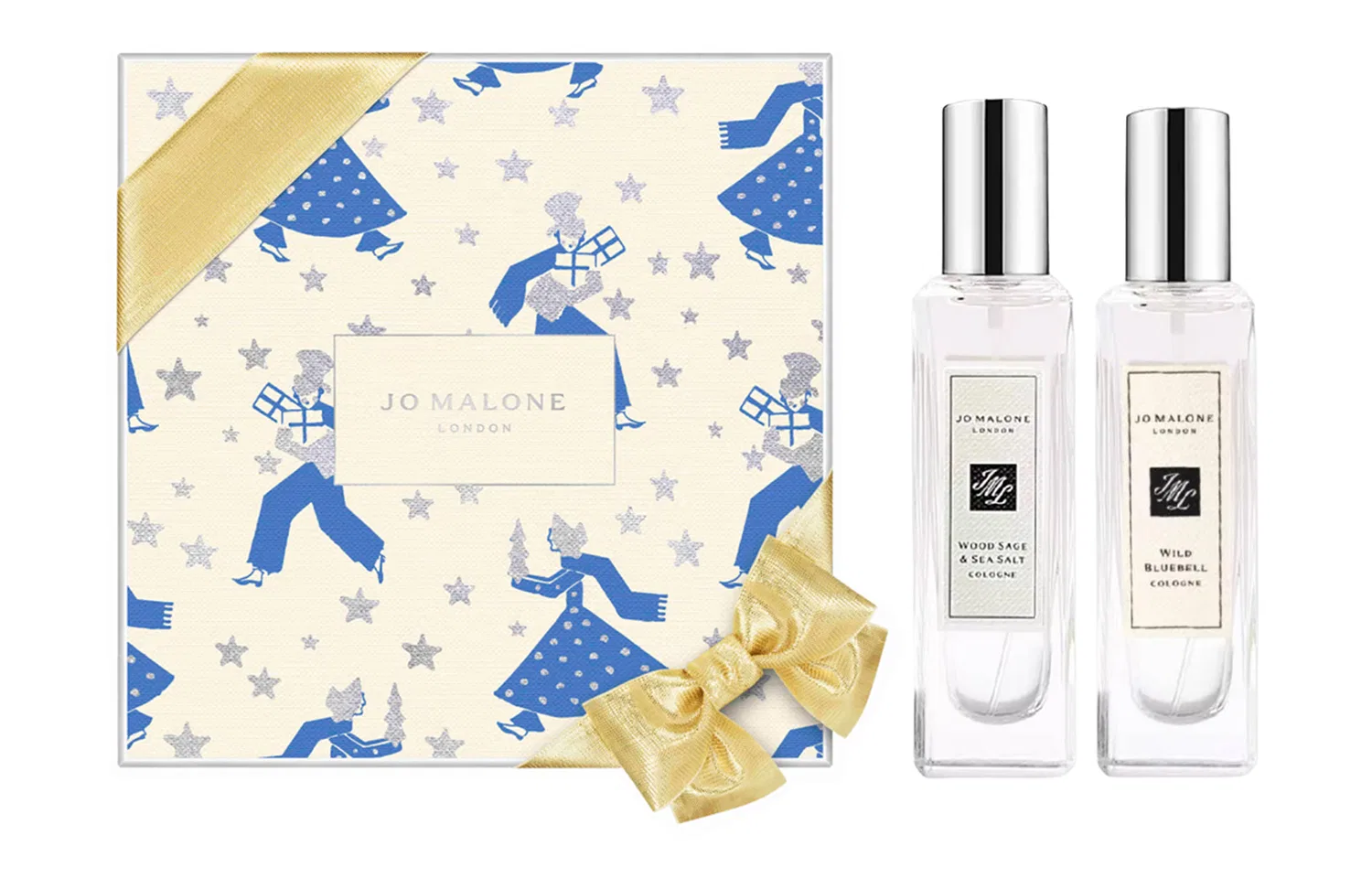 Набор парфюмерной воды Blue Wind Chime Box, Jo Malone London, Bluebell 30мл + Sage & Maris Sal 30мл