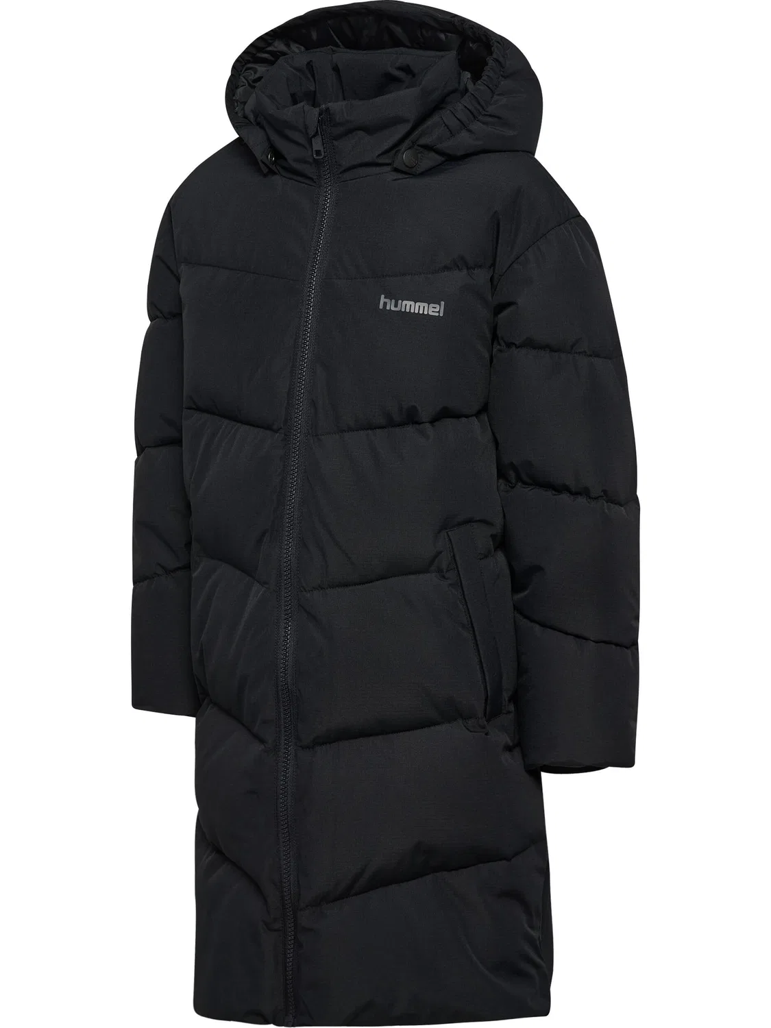 Детская куртка-пуховик с капюшоном Hmljr Puffer Hummel, Schwarz — фото 4