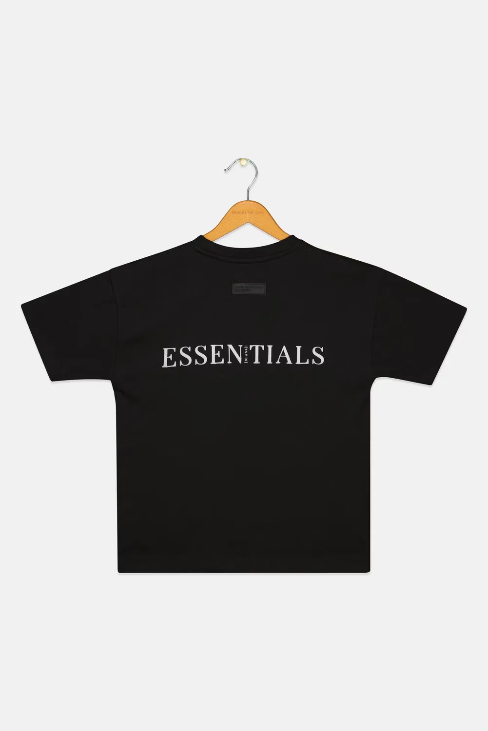 Футболка с логотипом бренда для мальчика Blank Essentials, черный — фото 3
