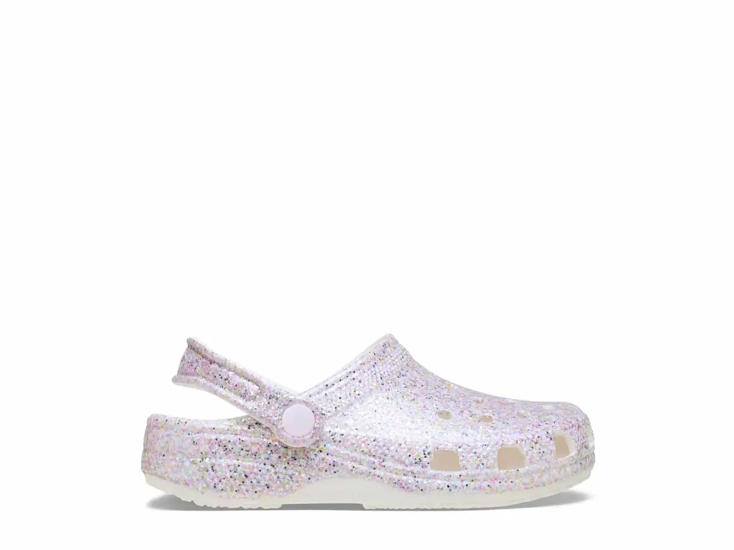 Клоги Classic Fantasy Glitter Crocs, белый/мультиколор — фото 4