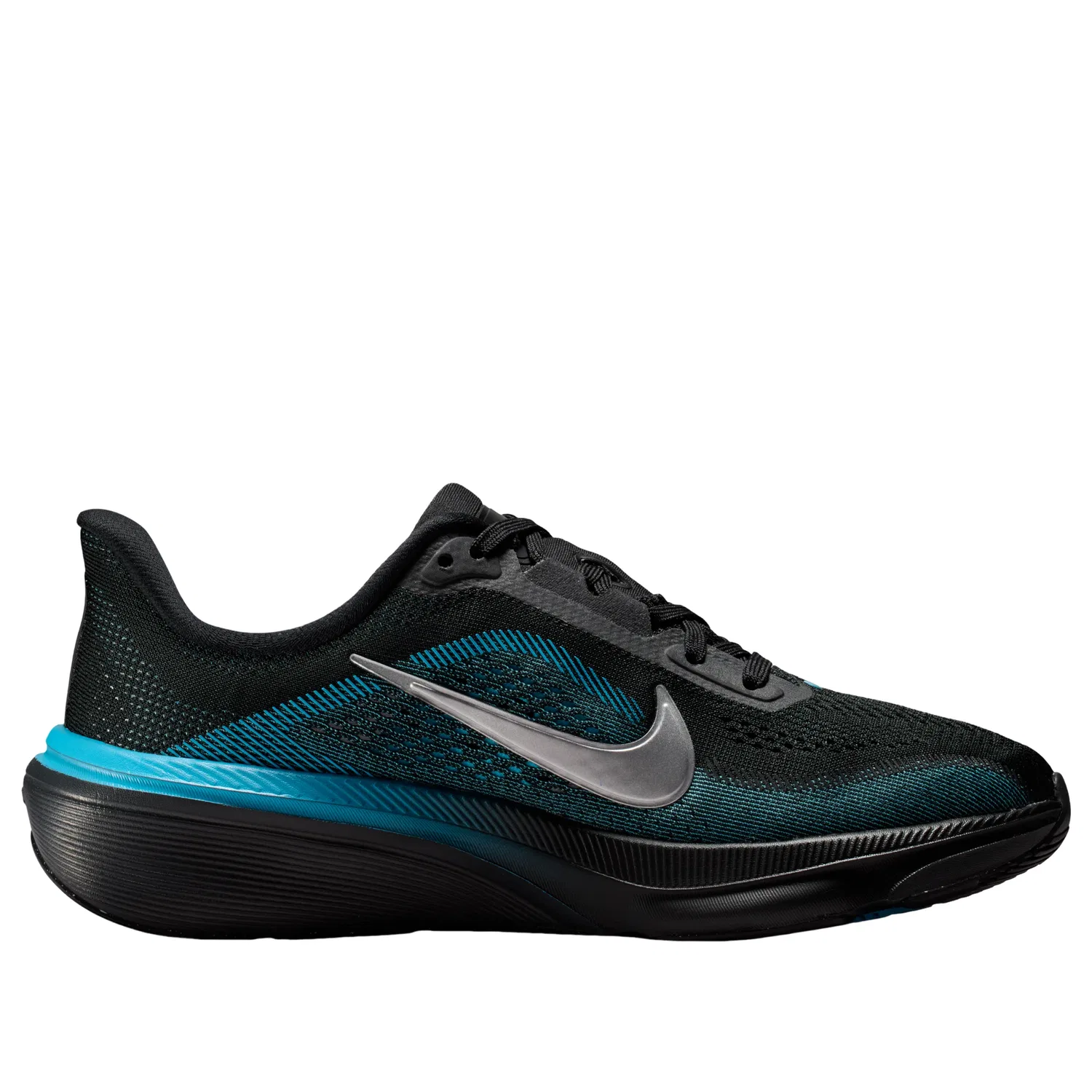 Детские кроссовки с сетчатым верхом Air Zoom Pegasus 42 'Black Blue' Nike, Black/Blue — фото 2