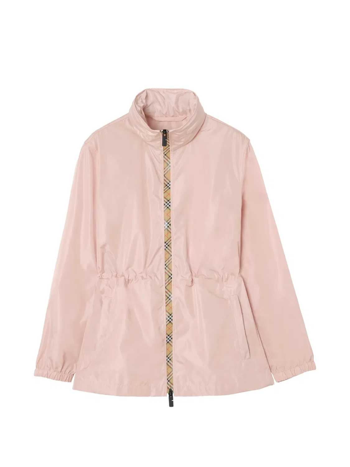 Короткая парка с отделкой Checker Burberry, розовый