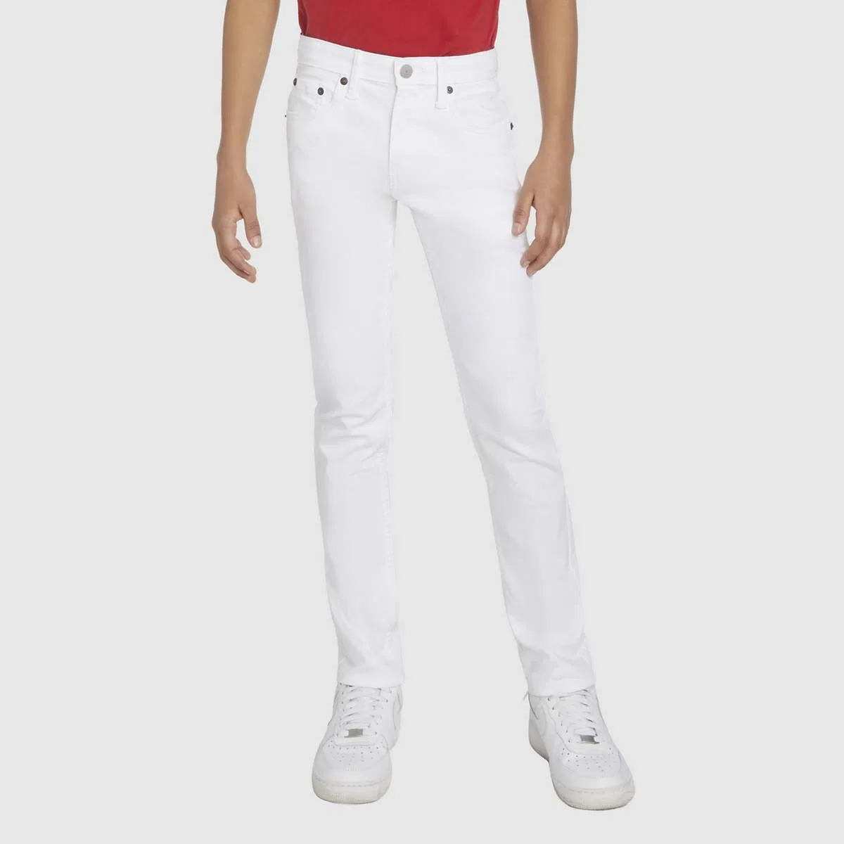 узкие джинсы 510 Eco Performance для мальчиков 8-20 размера Levi's, White - White — фото 2