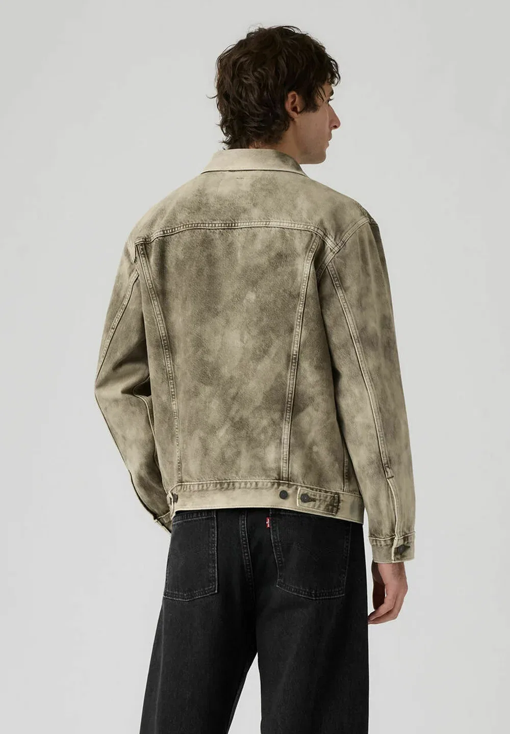Свободная джинсовая куртка-тракер Levi'S, Wash It Out Rinse T - Greens — фото 2