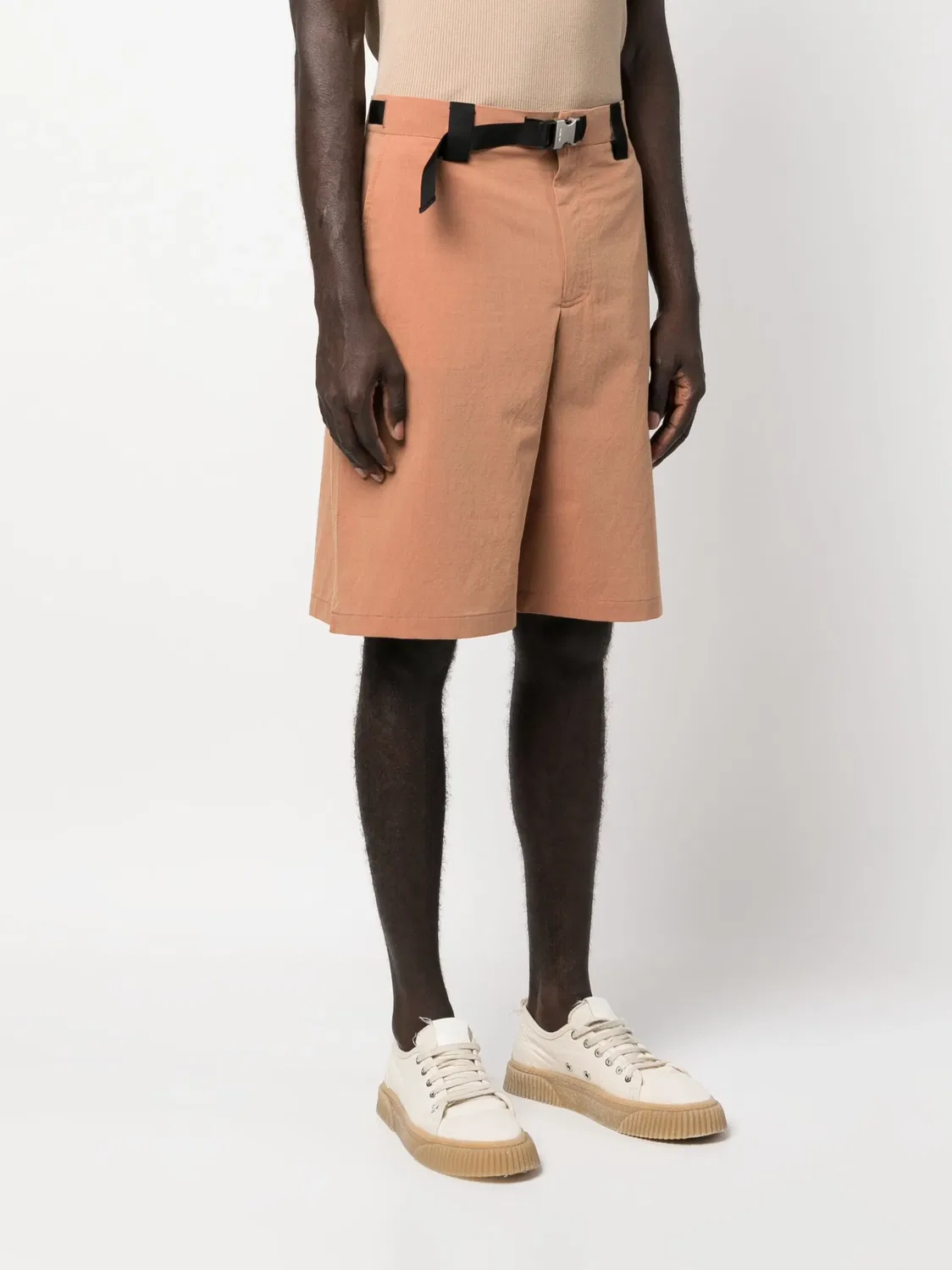 Шорты до колен с поясом Jacquemus, коричневый — фото 3