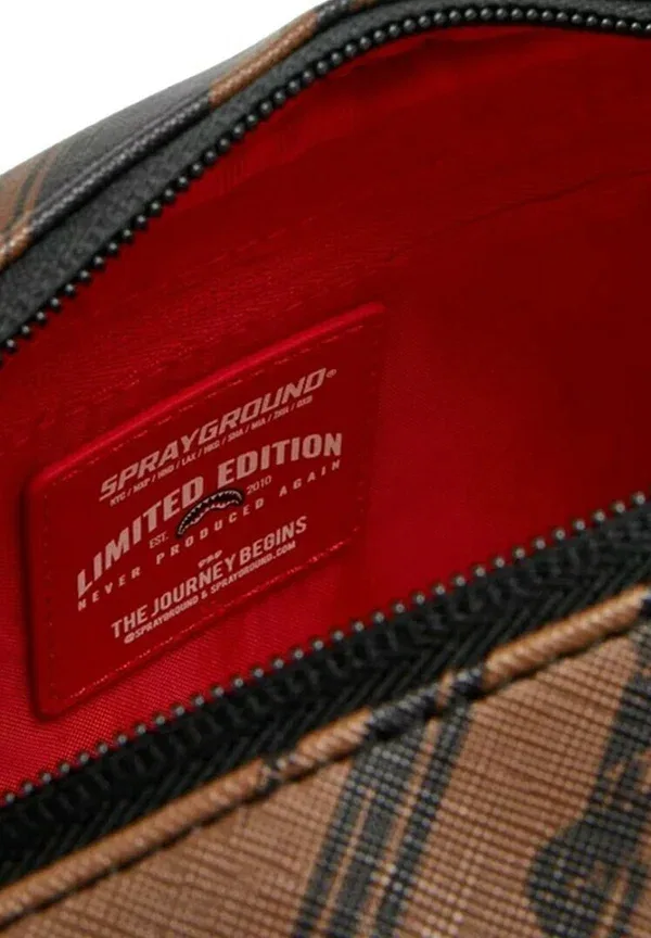 Косметичка с принтом 910B8968Nsz Sprayground, brown — фото 2