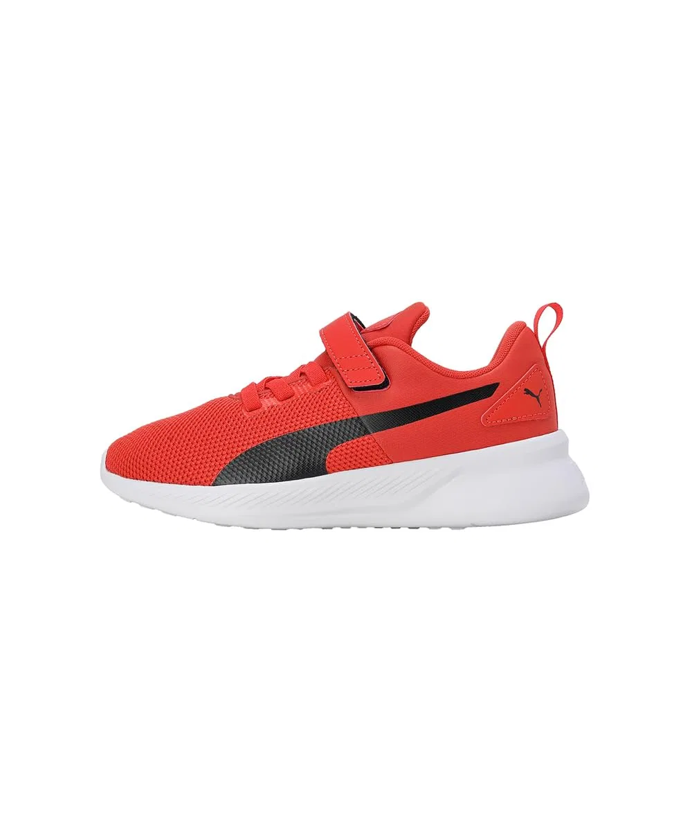 Детские кроссовки для мальчиков с дышащим верхом Puma Flyer Runner V PS, Warm Earth Puma Black — фото 2