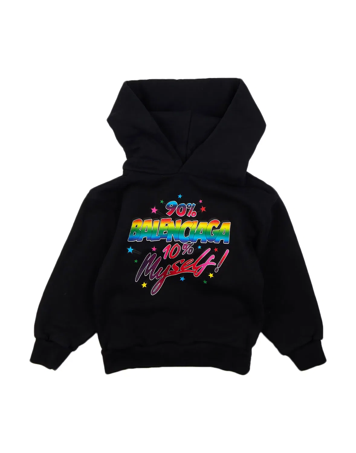 Детский джемпер с принтом Balenciaga Kids, черный