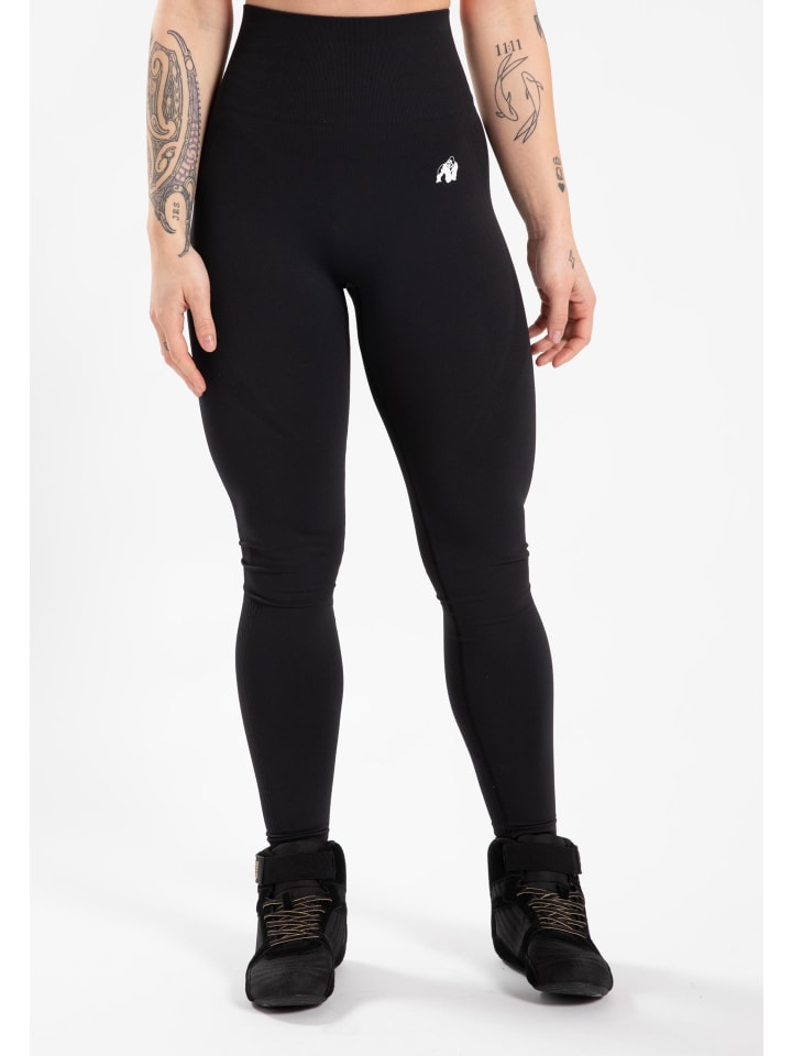 

Брюки для тренировок и бега Gorilla Wear Nahtlose Leggings „Olivia“ – Schwarz
