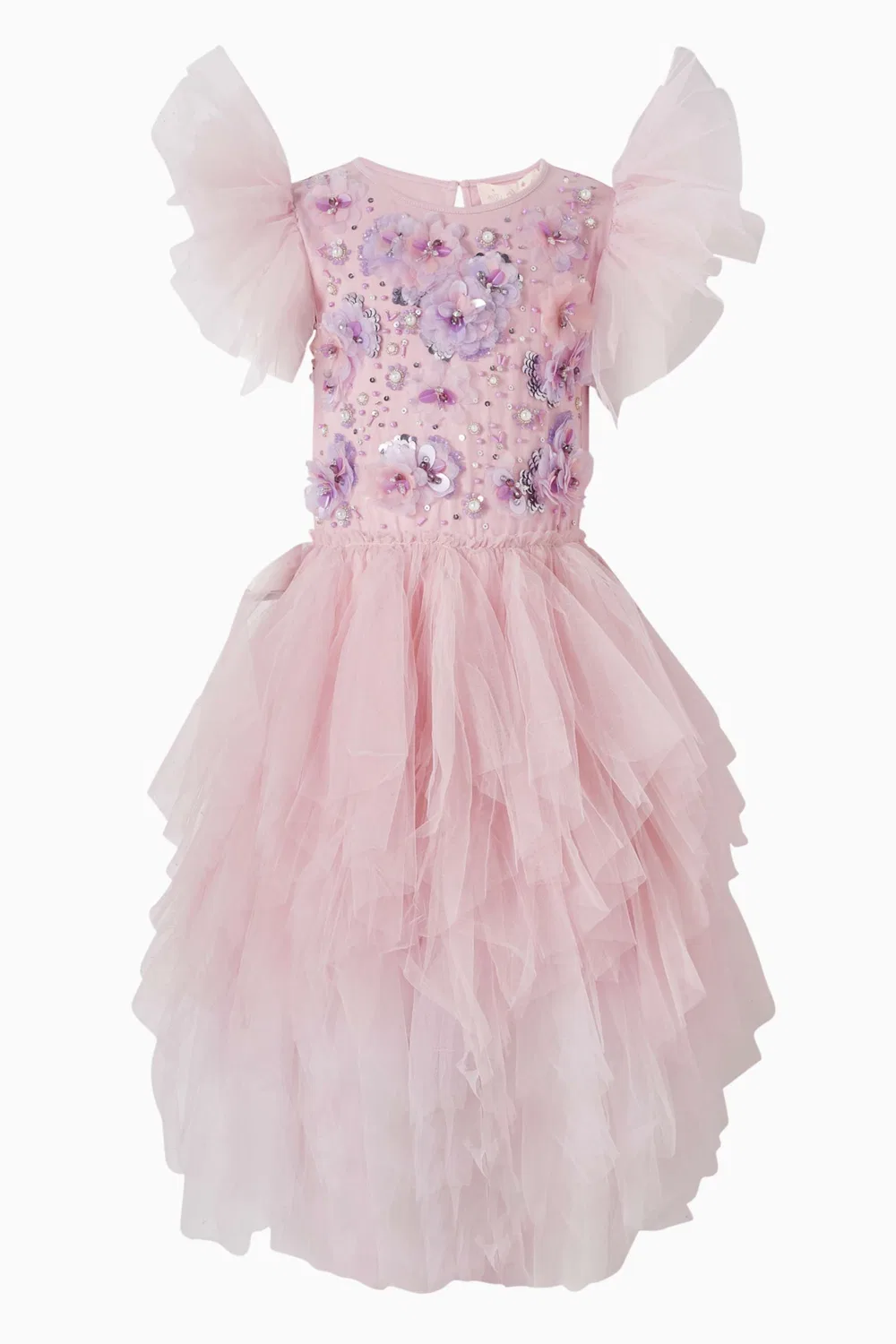 Платье-пачка с блестками из тюля Sparkle in Bloom Tutu Du Monde
