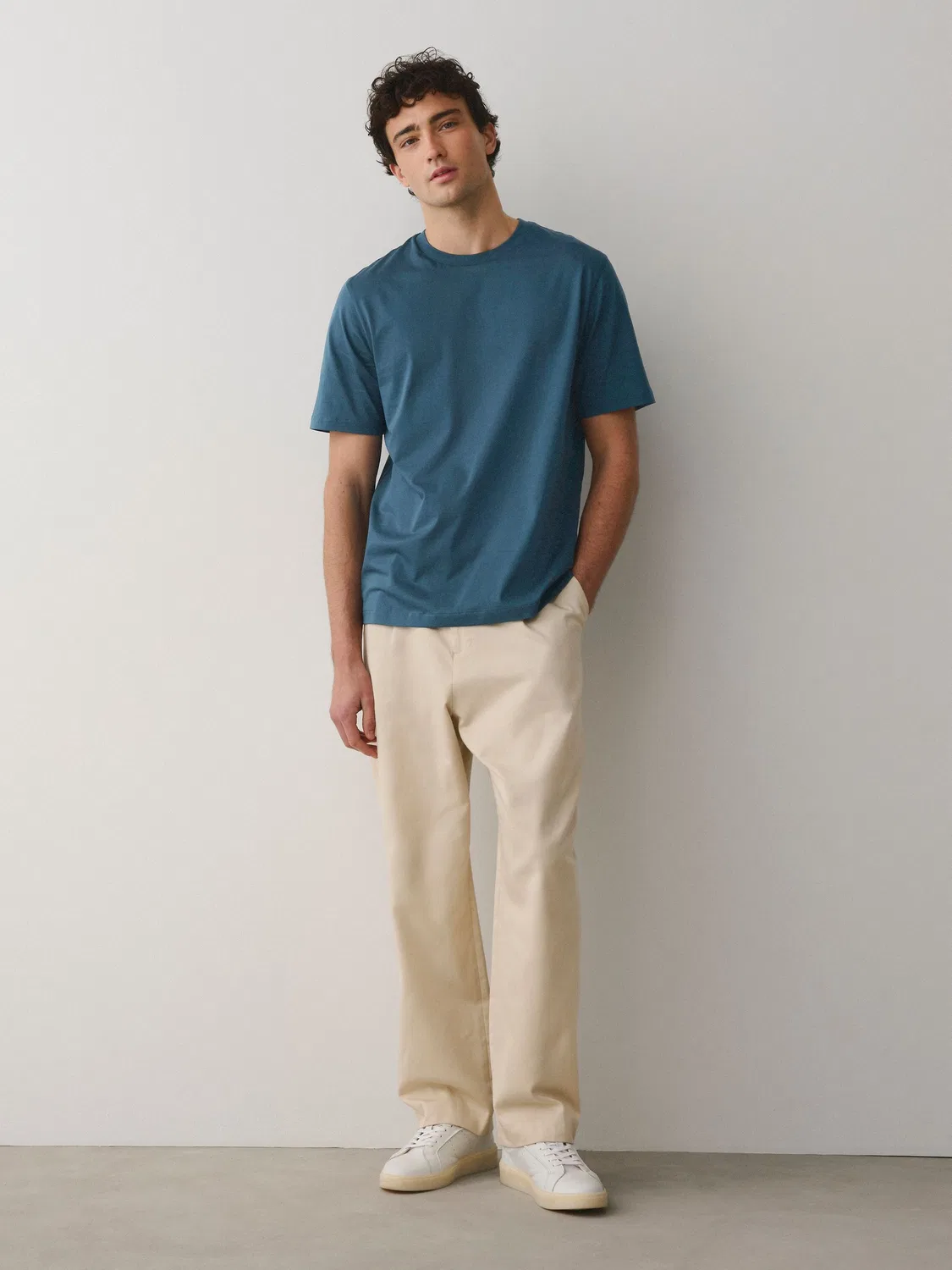 Футболка Regular Fit Signature SUPIMA Cotton Next, синий — фото 3