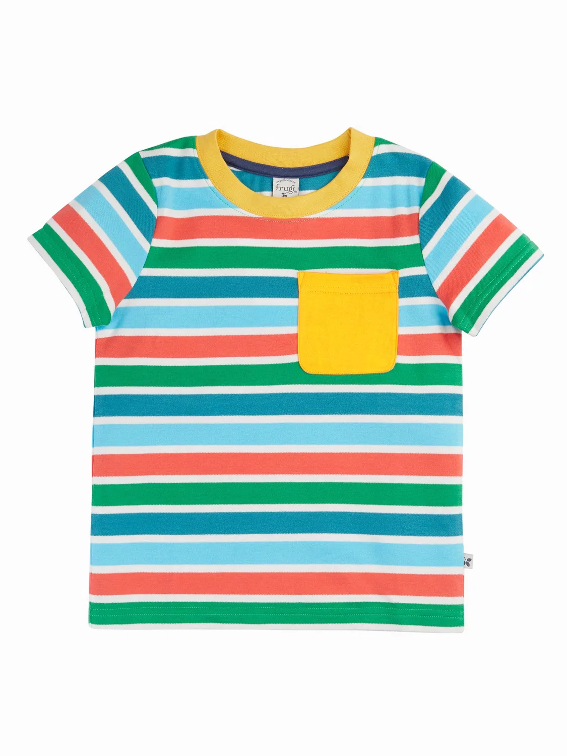 Футболка с карманом Piran Pocket Frugi, синий
