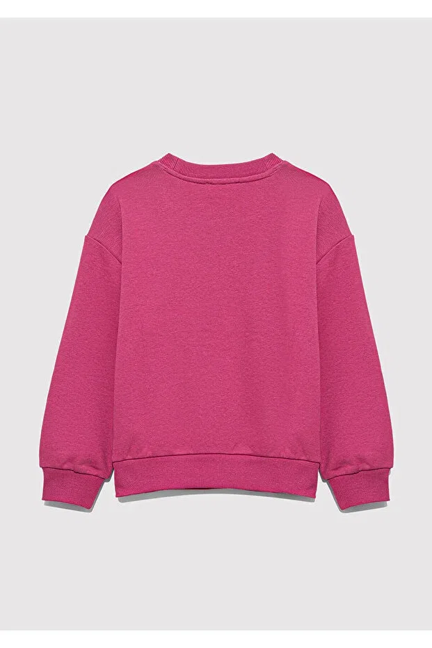 Детские свитшот для девочек с принтом Mickey Printed Pink 7s10142-71085 Mavi, Malaga — фото 3