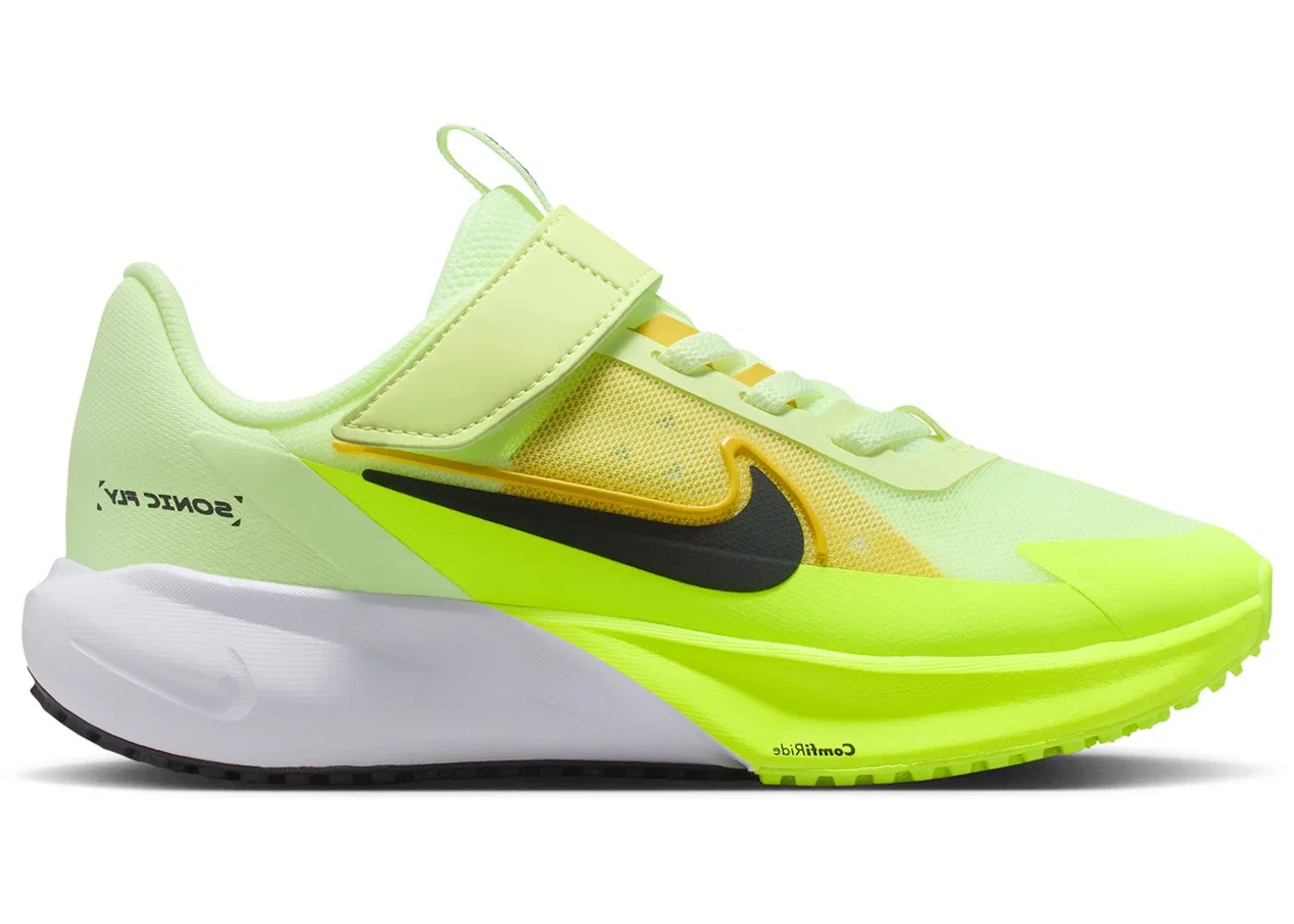 Детские кроссовки для мальчиков с принтом Nike Sonic Fly Nike, Barely Volt/Volt/Bright Citron/Black