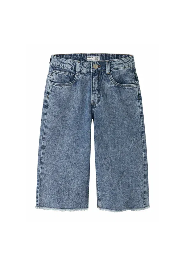 Шорты джинсовые Shorts baggy fit Name It, medium blue denim, синий — фото 3