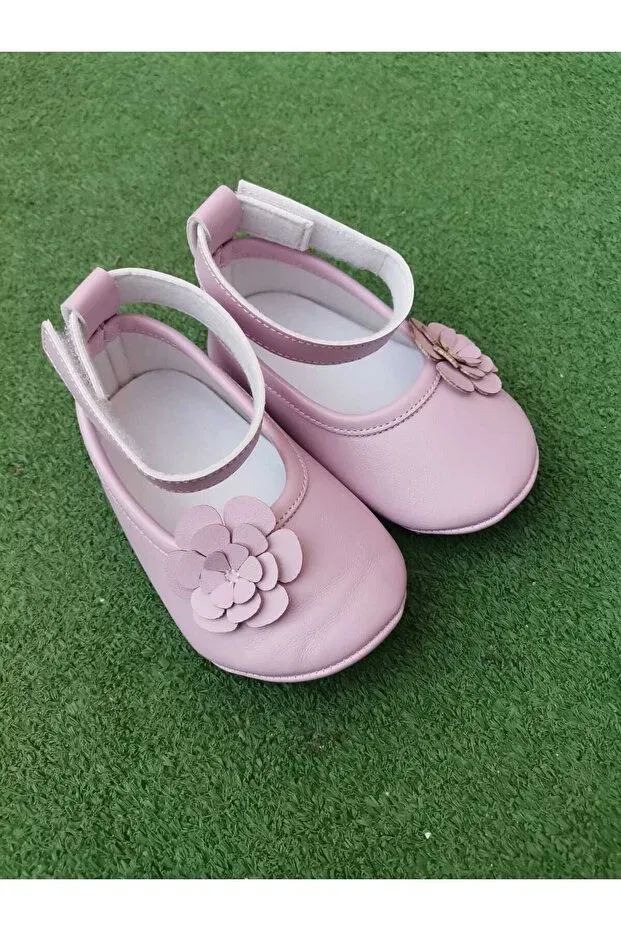 Детские туфли для девочек на плоском ходу Lila flowery circut Esmacamoda, Lila — фото 4