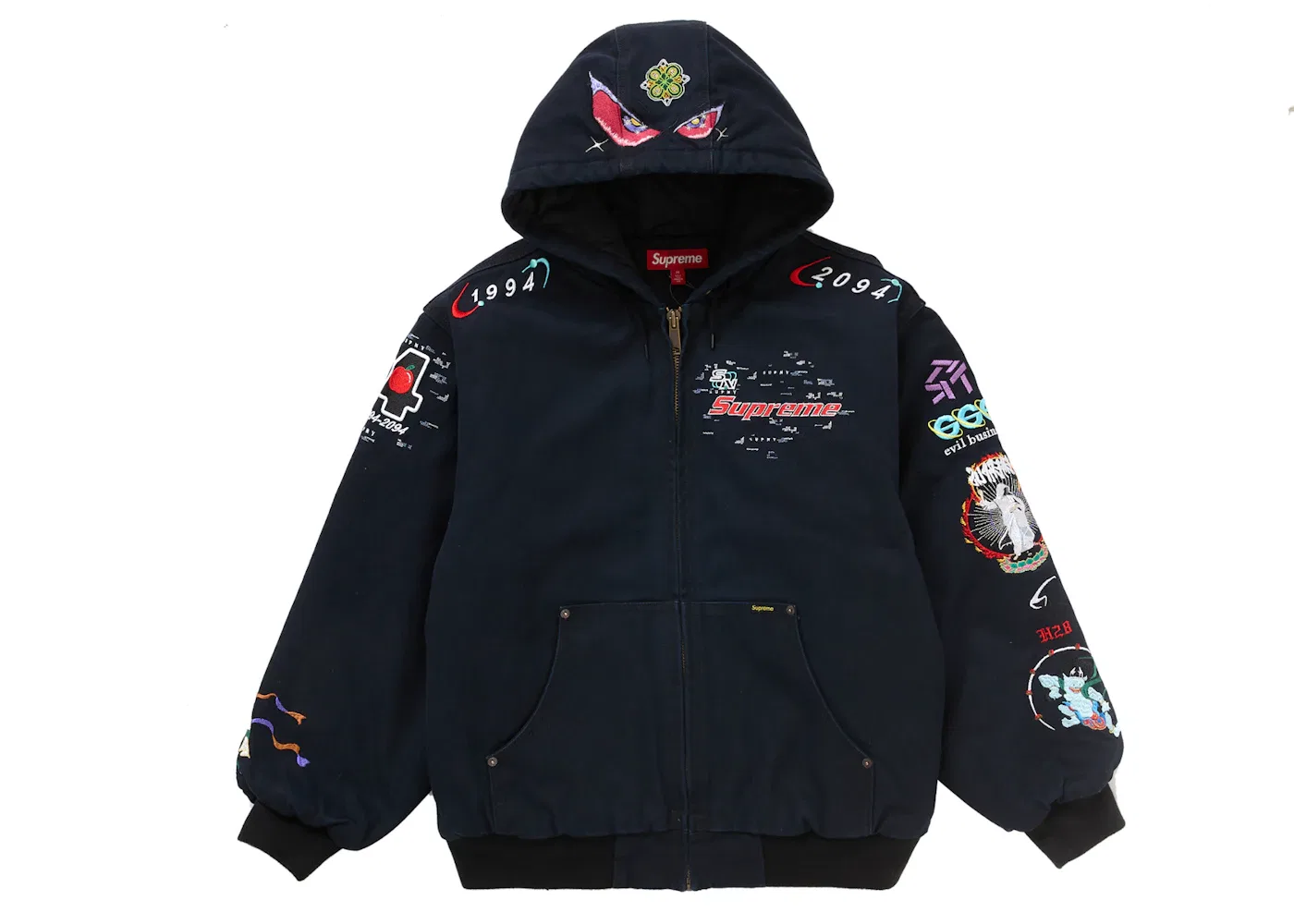 Мужская куртка с капюшоном AOI Hooded Work Jacket Supreme, Black