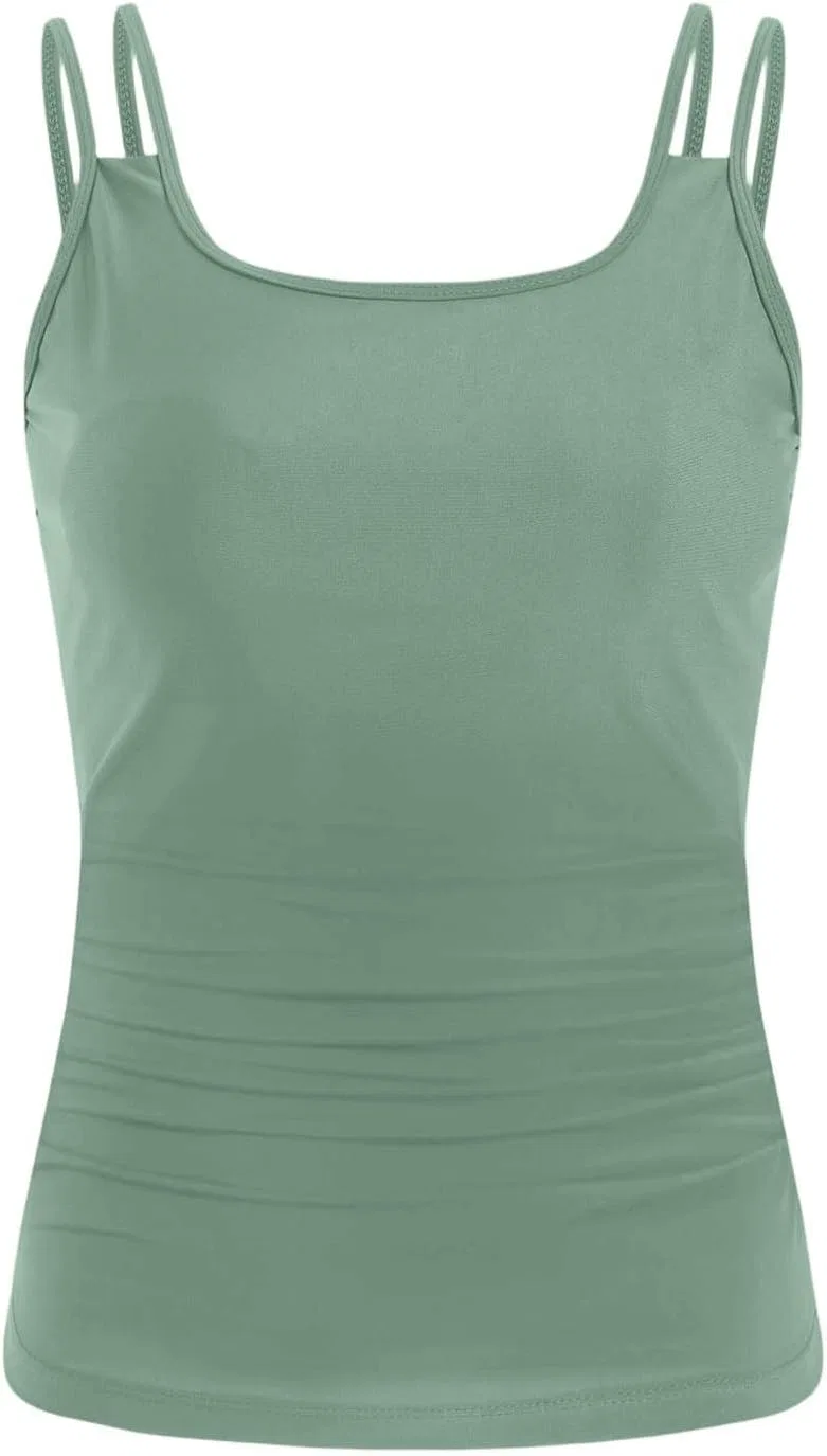 Женский танкини топ с утягивающей вставкой, Light Green — фото 4