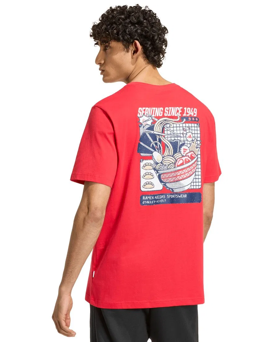 Футболка с принтом Ramen adidas, Pure Ruby