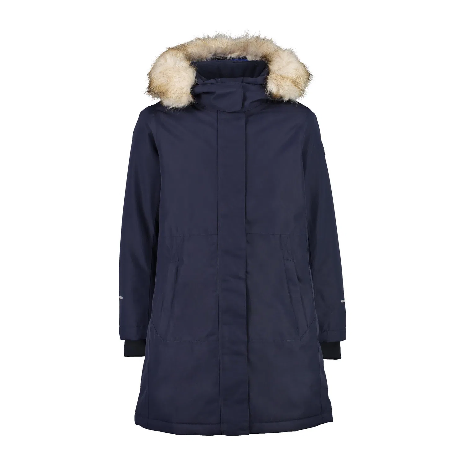 Детское пальто для девочек с капюшоном Kid G Coat Fix Hood Cmp, Dunkelblau