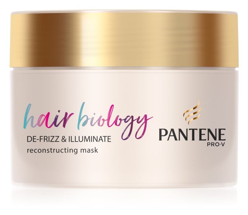 

Маска для сухих и окрашенных волос Pantene Hair Biology De-Frizz & Illuminate