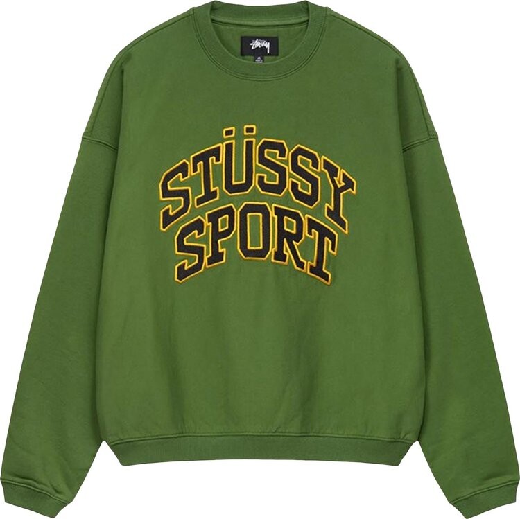 

Толстовка Stussy Relaxed Oversized Crew 'Green', зеленый