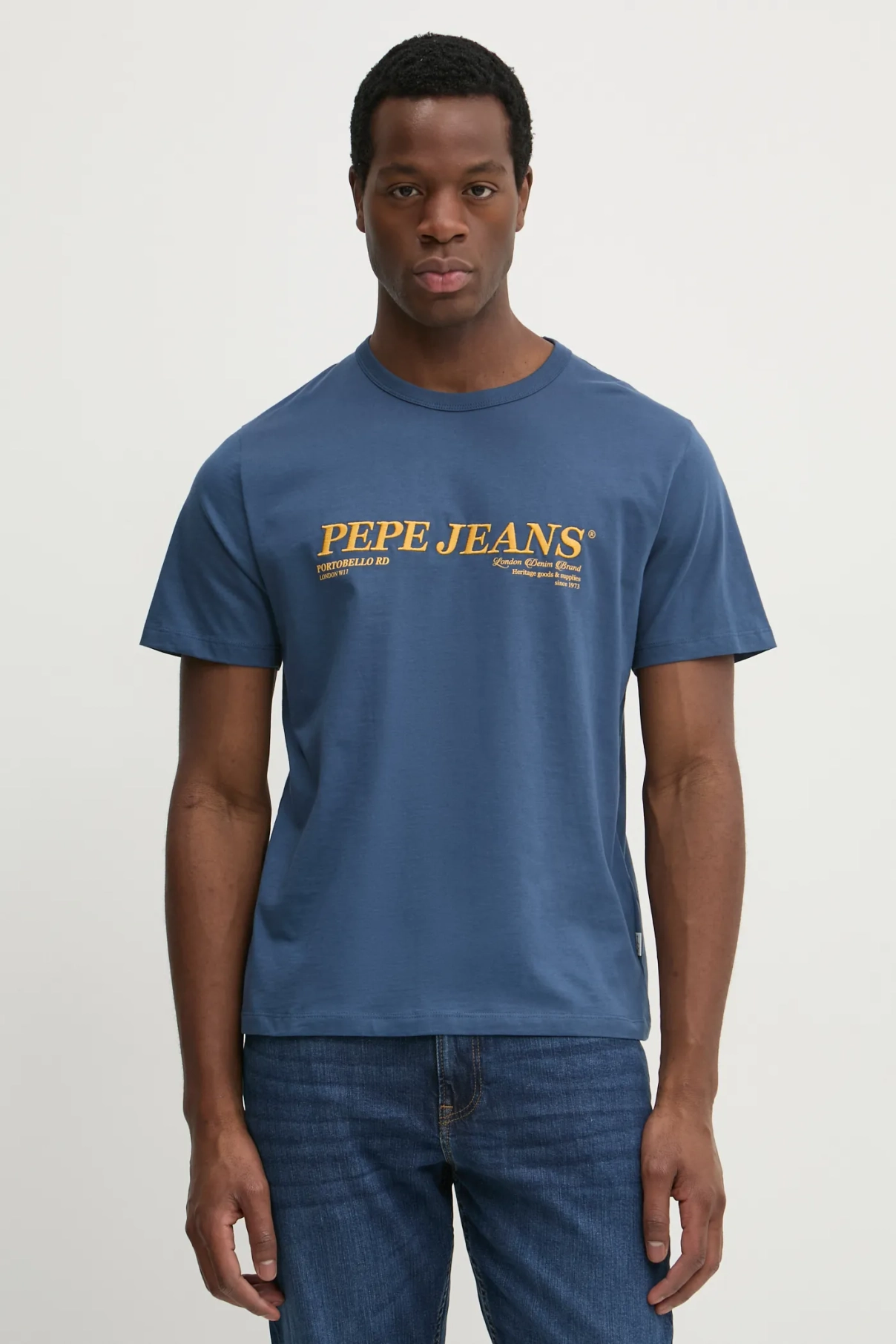 

DYLAN TEE хлопковая футболка Pepe Jeans, синий