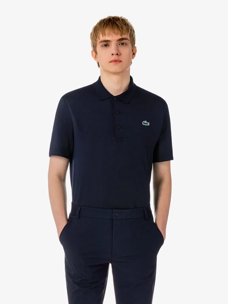 Футболка поло Lacoste Golf Performance Basic, мужская, темно-синий — фото 4