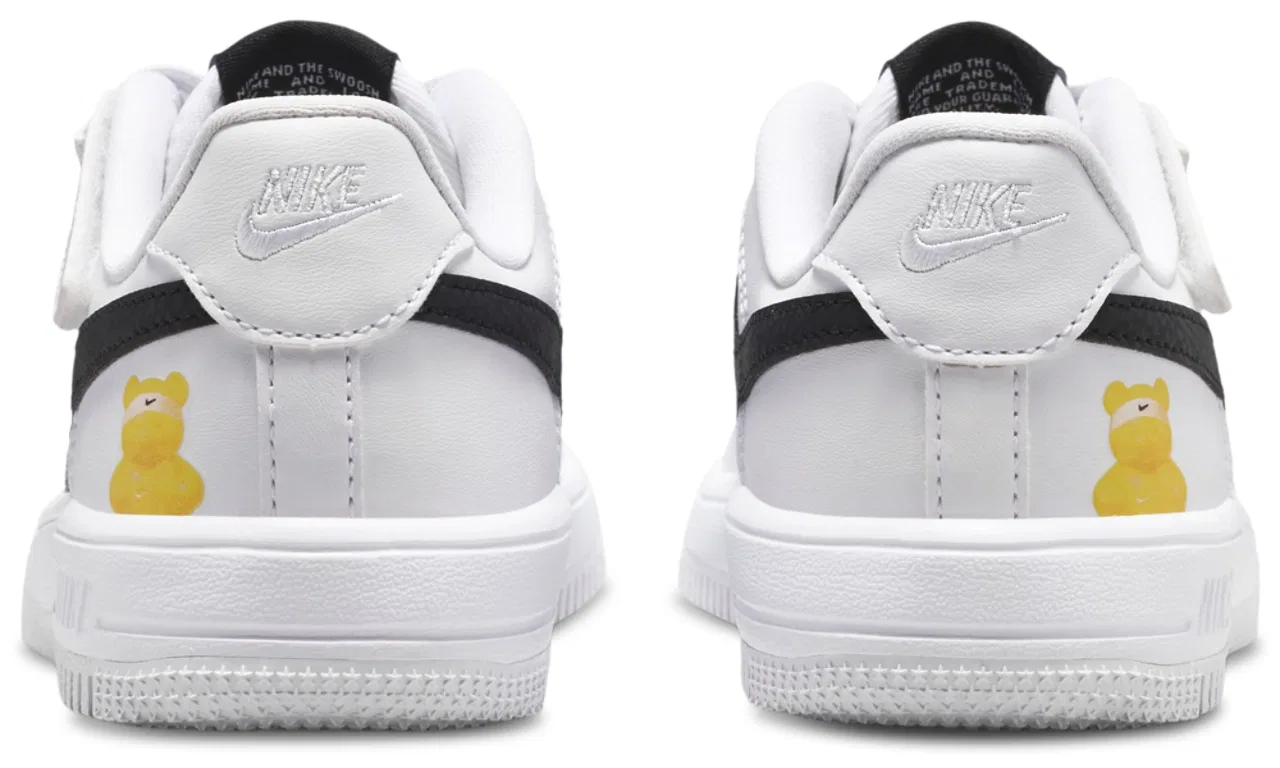 Кроссовки для мальчиков Force 1 Low EasyOn GB Nike, белый/черный — фото 3