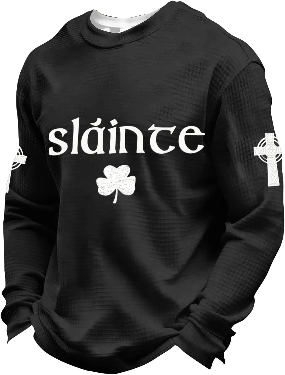 Мужская футболка с принтом St. Patrick's Day, Black