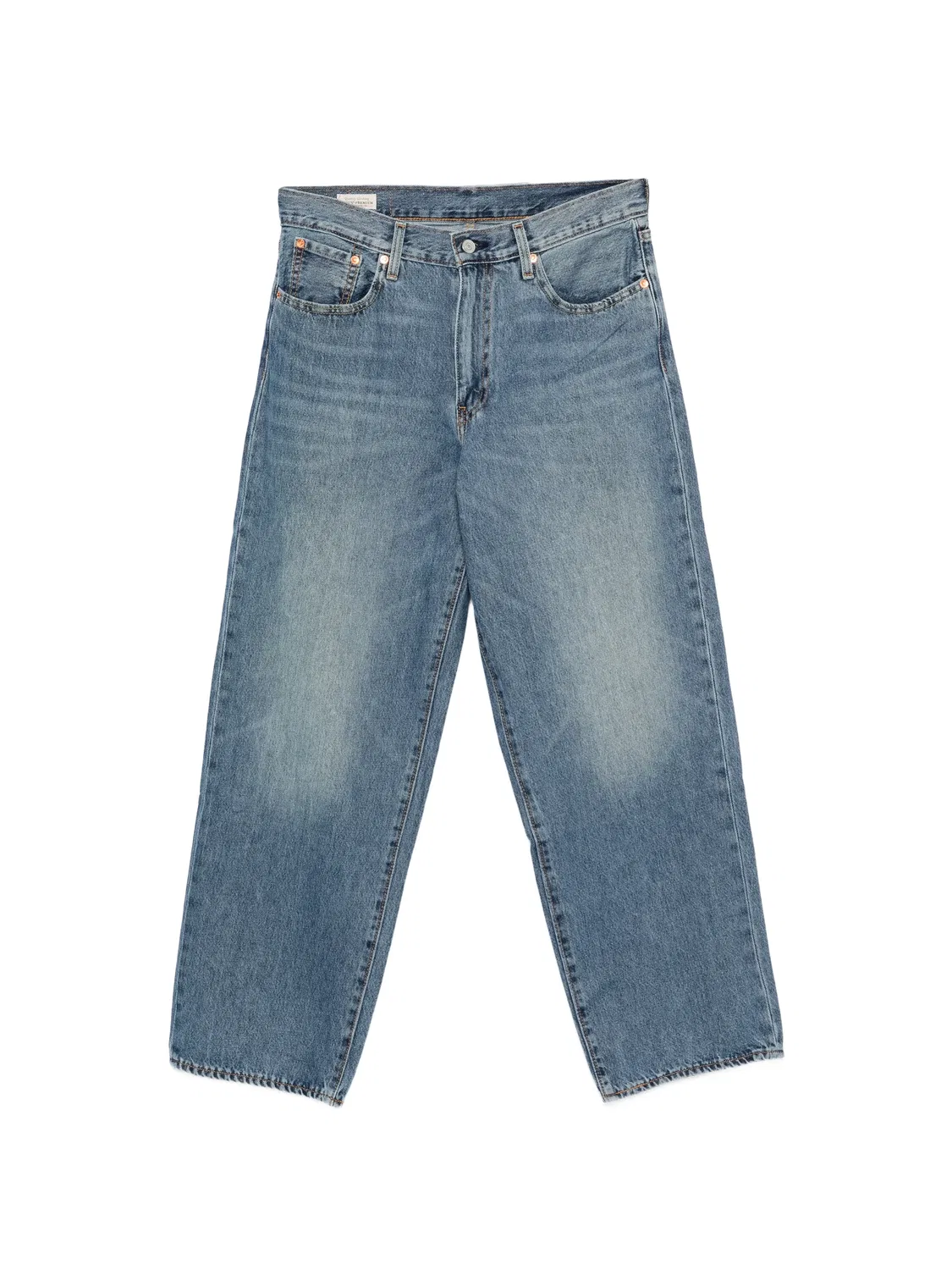 Джинсы прямого кроя с эффектом выцветания Levi's, синий