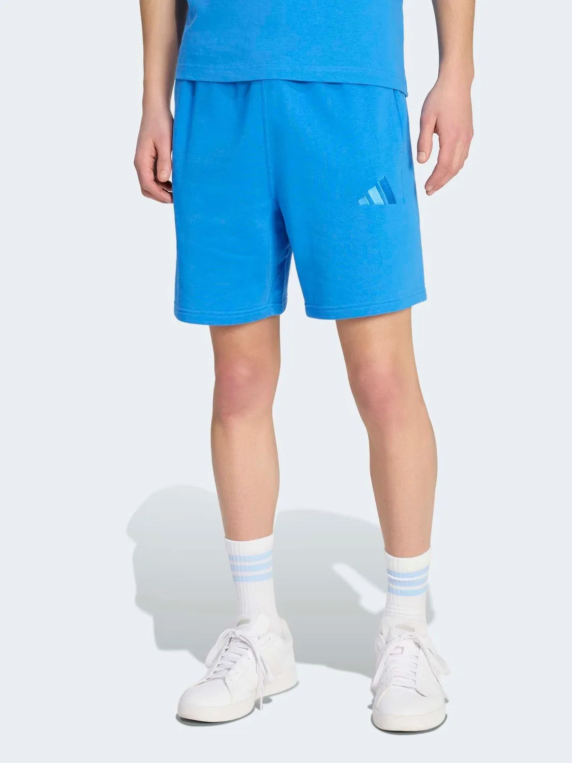 Шорты из французского футера adidas All Szn, синие