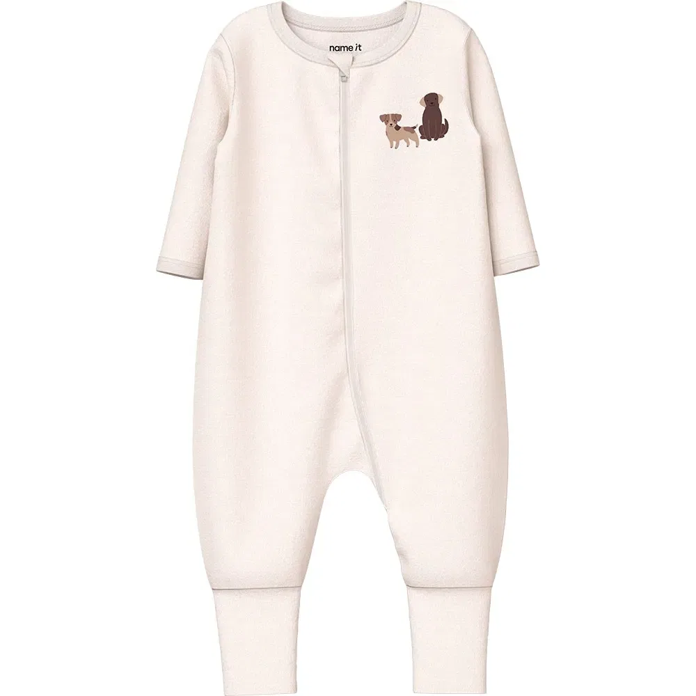 Детская пижама с принтом Dog Long Sleeve Pyjama 2-pack Name it, White — фото 3