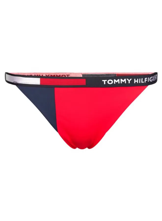 Плавки бикини с контрастным дизайном Tommy Hilfiger, красно-сине-белый