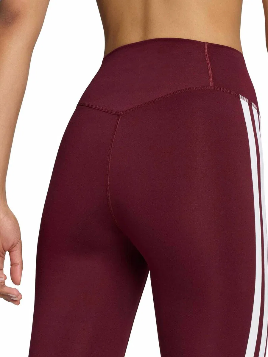 Спортивные брюки-скинни ADIDAS PERFORMANCE 'OPTIME ESSENTIALS' в цвете Бордо — фото 4