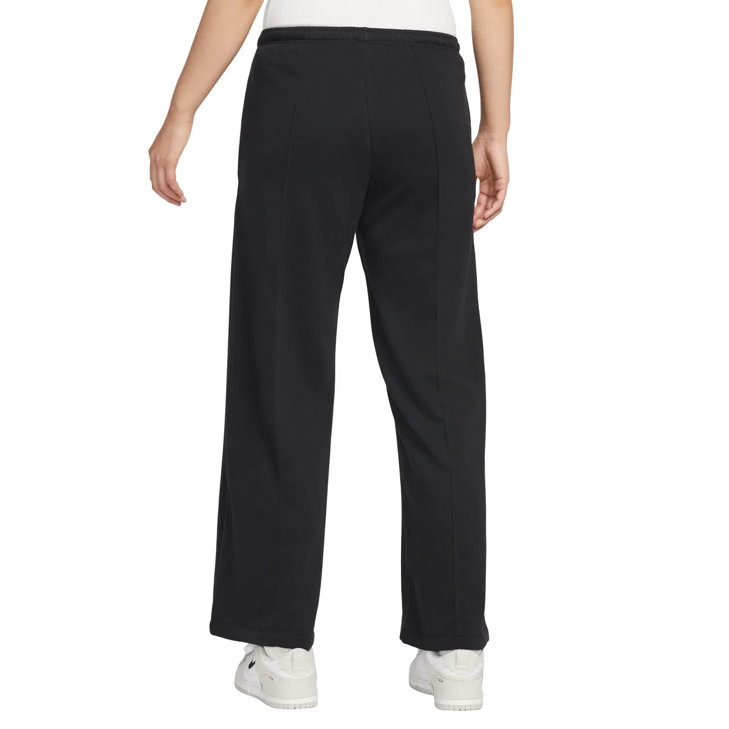 Женские брюки Sportswear French Terry Mid-Rise Pants Asia Sizing 'Black' Nike, черный — фото 2