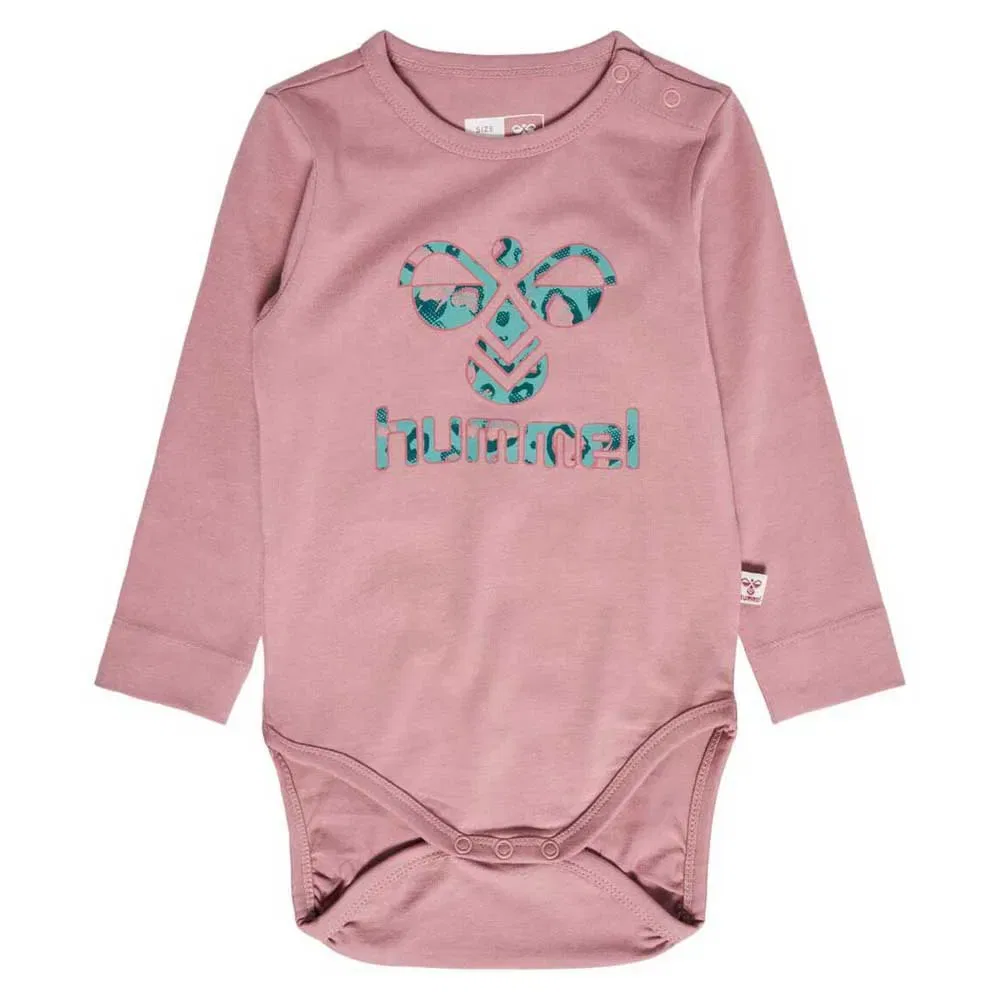Боди с длинным рукавом Hummel, розовый